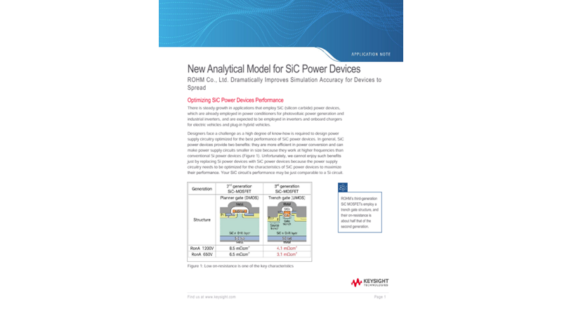 SiC Power Devices Analytical Model